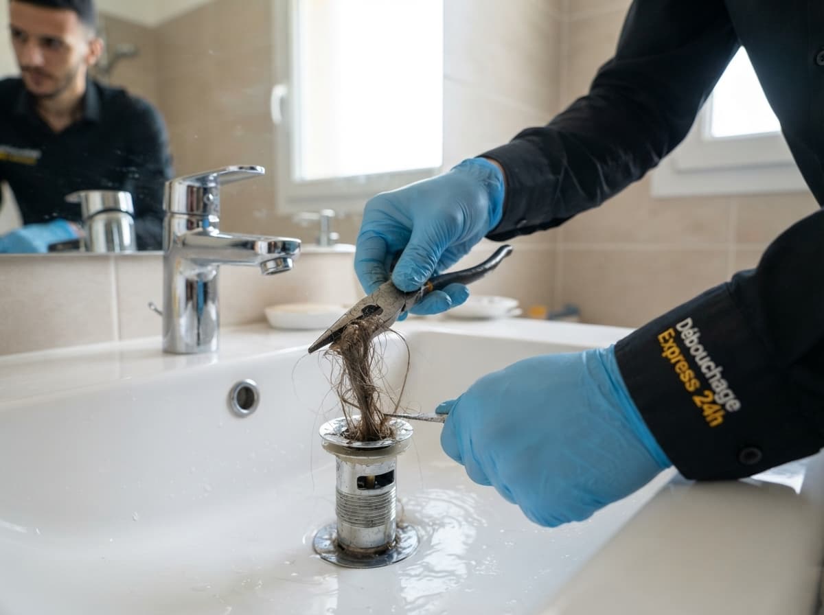 Réparation et nettoyage sous le lavabo à Bruxelles
