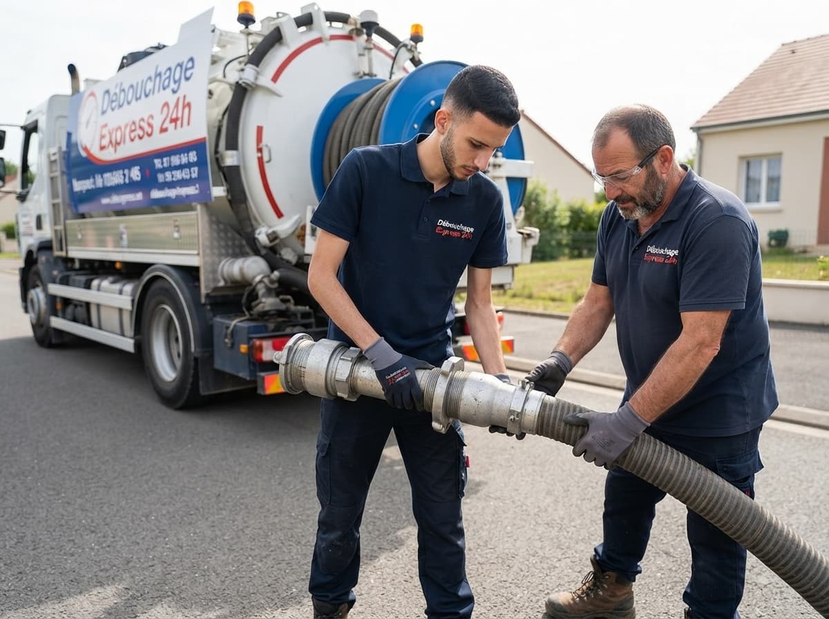 Raccordement des flexibles de pompage étanches à Thuin