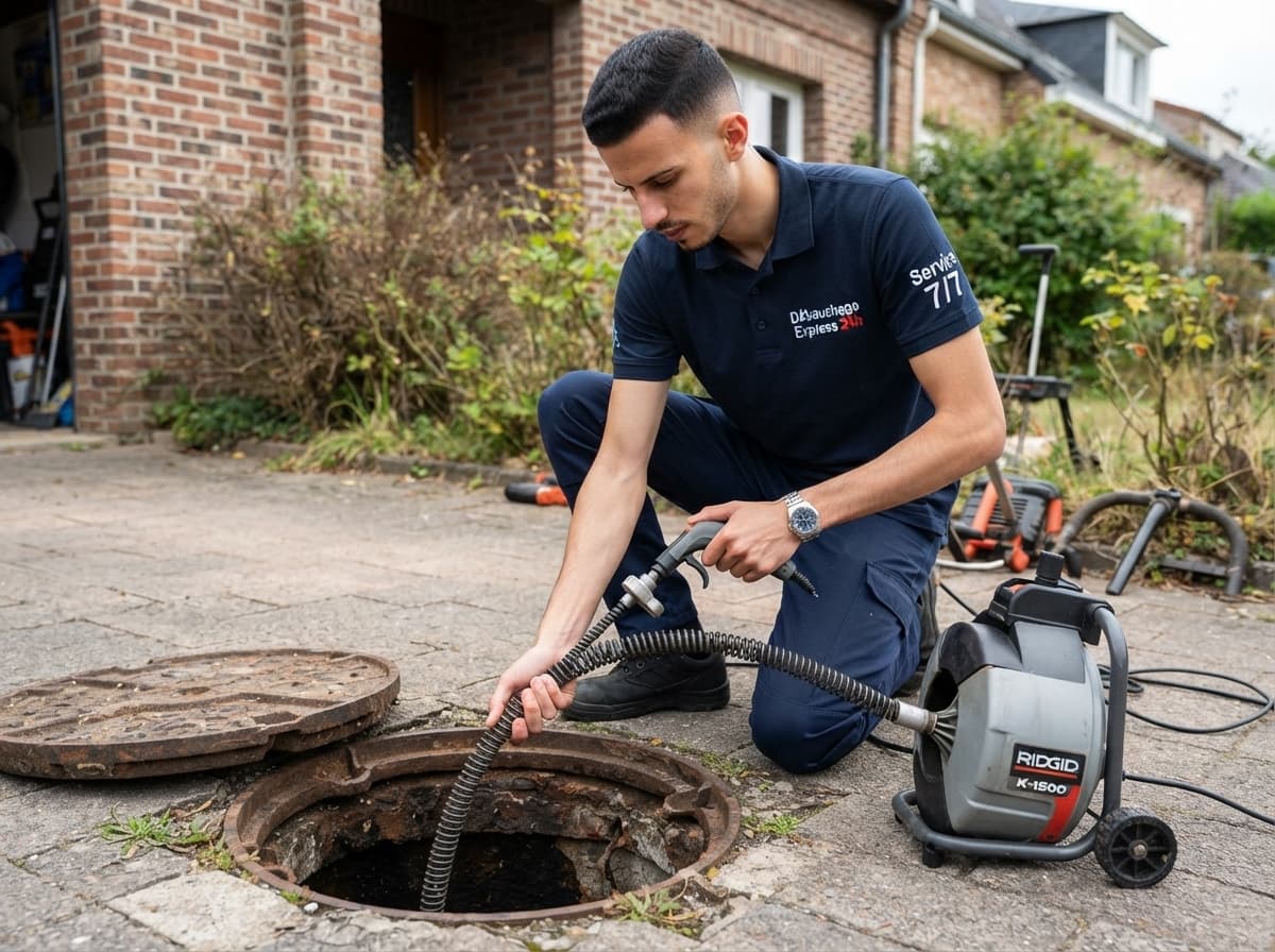Nettoyage hydrodynamique pour déboucher une canalisation