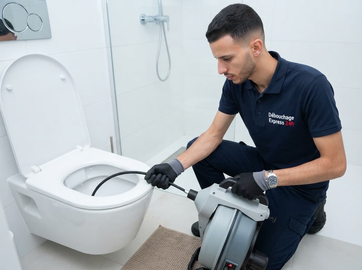 Hydro-nettoyage et curage de la cuvette de WC à Anderlecht