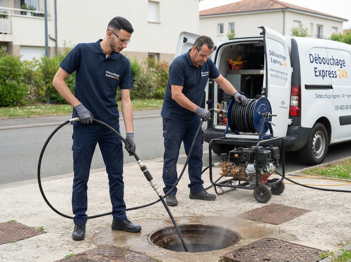 Nettoyage des regards extérieurs d'eaux pluviales à Thuin