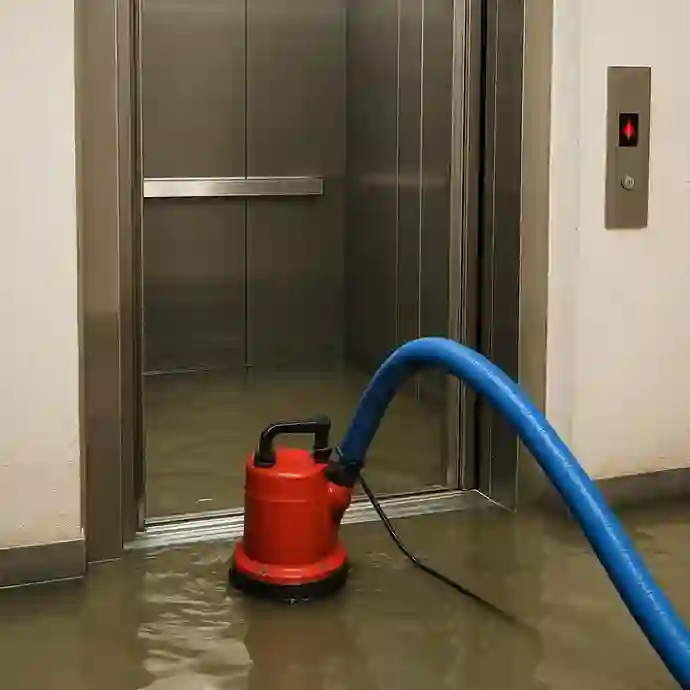 Pompage maison inondé