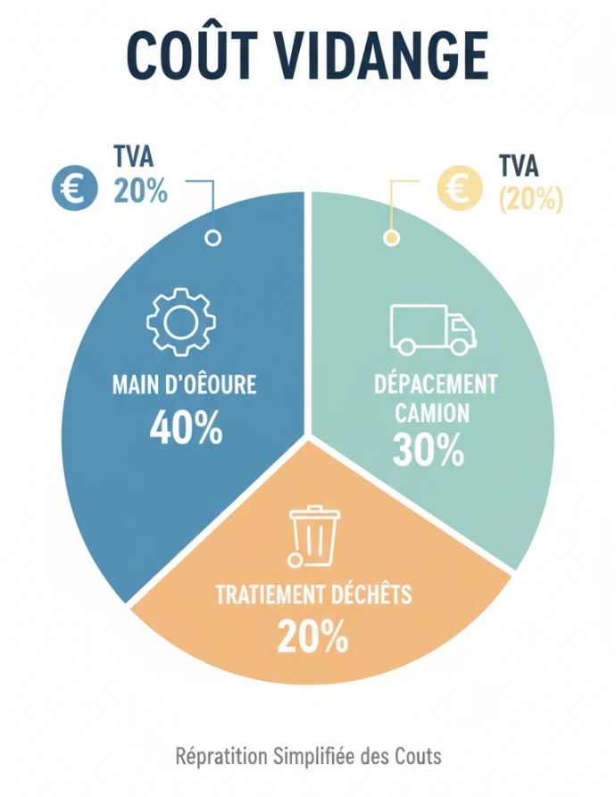 Ce n'est pas de la magie. C'est de la technique.  Quand le camion arrive chez vous à Liedekerke, voici ce qui se passe.  1. La localisation Le technicien doit trouver le regard (l'ouverture). Si vous avez les plans de la maison, sortez-les. Si le regard est enterré sous 50 cm de terre, préparez une pelle. Le temps qu'il passe à chercher, c'est du temps facturé.  2. Le pompage Le camion utilise une pompe à vide puissante. Il aspire les boues (la partie solide au fond) et l'écume (la graisse en surface).  3. Le nettoyage (Curage) Une fois vide, ce n'est pas fini. Le technicien injecte de l'eau sous haute pression. Cela nettoie les parois et décolle le tartre. C'est essentiel pour la longévité de la fosse.  4. La remise en eau Crucial. On ne laisse jamais une fosse totalement vide. La pression du sol pourrait l'écraser. Le technicien la remplit partiellement d'eau pour équilibrer la pression.