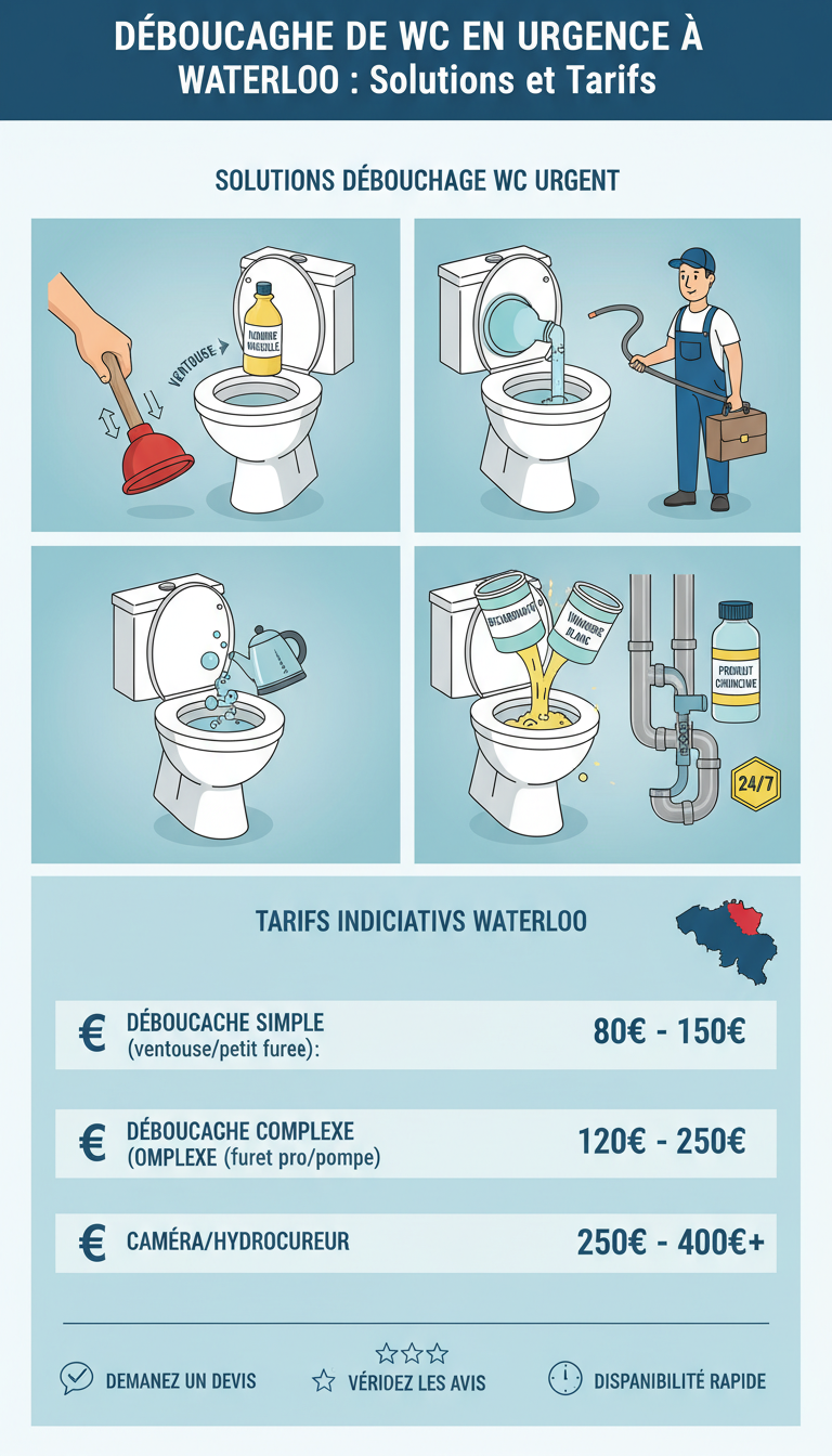 Déboouchage wc waterloo | Debouchage Express 24H