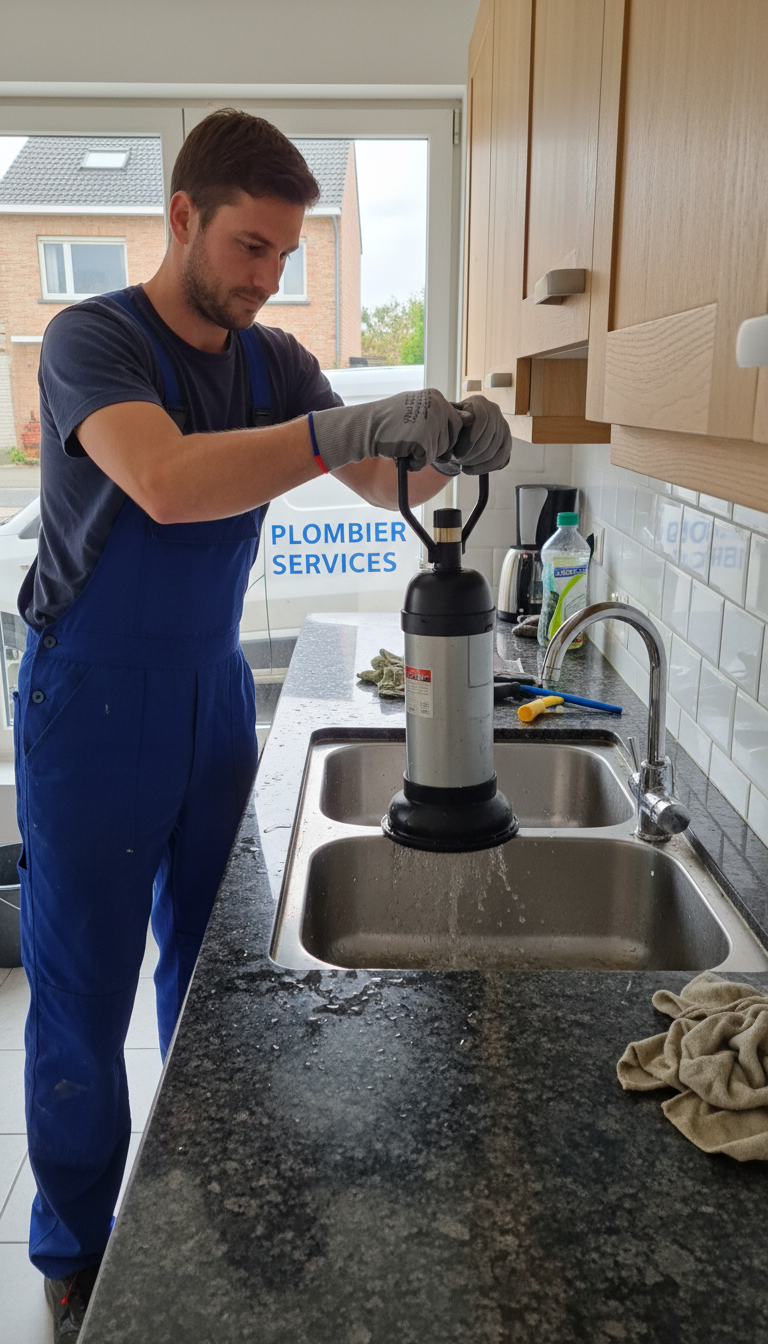 Débouchage évier Braine-l'Alleud 