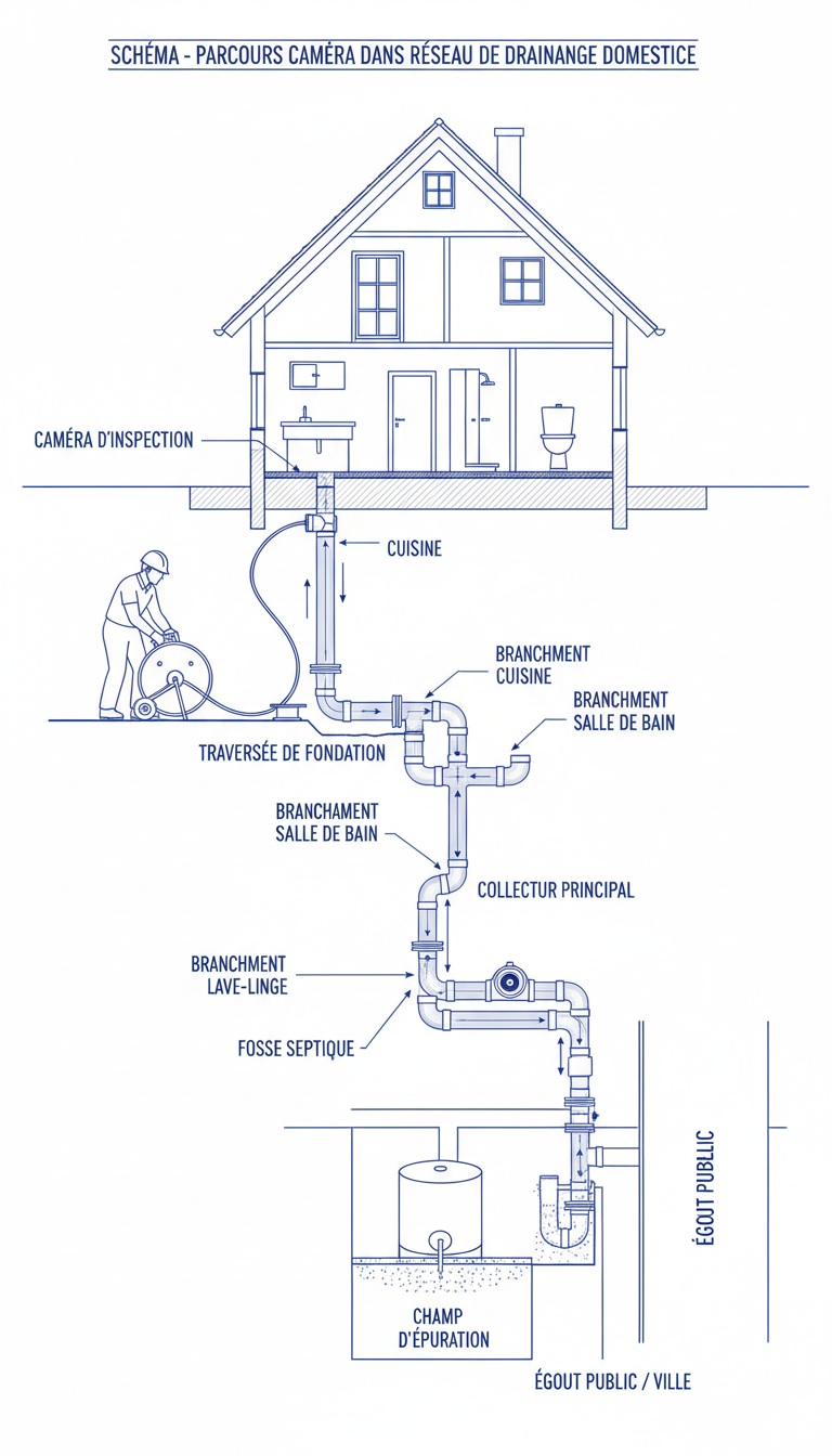 Inspection caméra canalisation braine lalleud