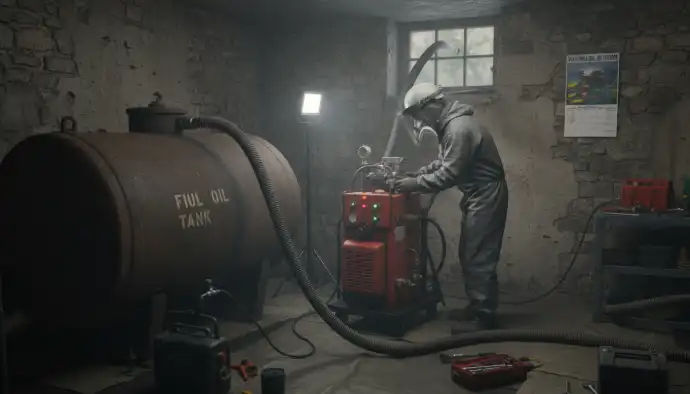 Dégazage cuve mazout Waterloo