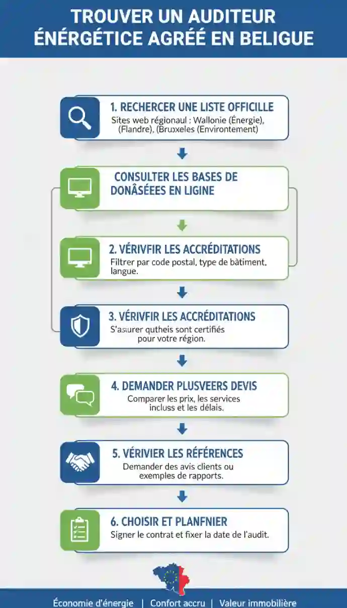Comment trouver un auditeur énergétique agréé en Belgique